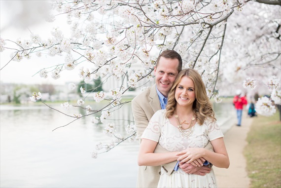 Emily Clack Photography - national mall cherry blossoms engagement