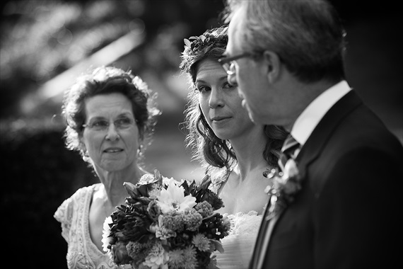 Dennis Drenner Photographs - baltimore museum wedding - bride walks down the aisle