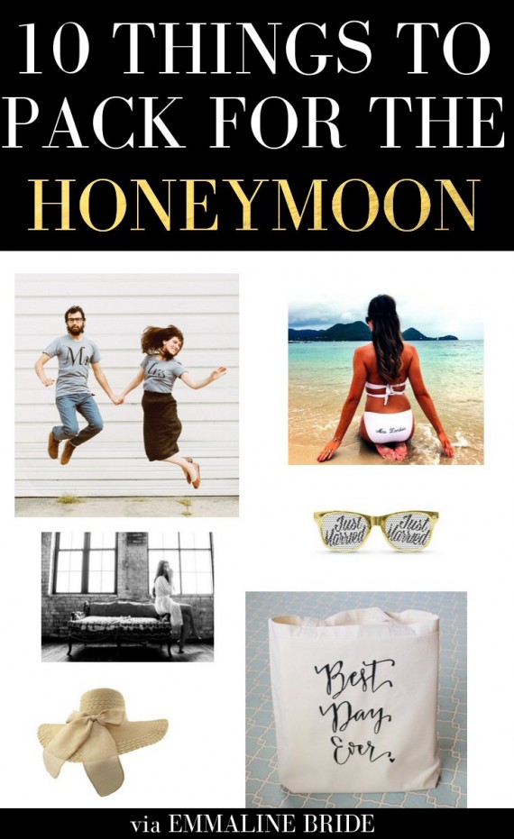 10 Things to Pack for the Honeymoon | https://emmalinebride.com/bride/pack-for-the-honeymoon/