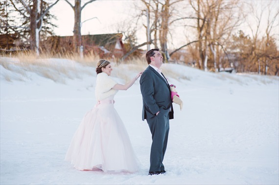 Duluth winter wedding | photo: LaCoursiere Photography - duluth winter wedding