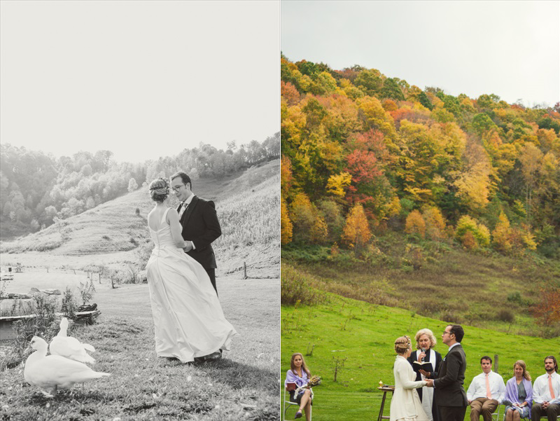 Rustic Mountain Wedding | Photographer: YouAreRaven | via https://emmalinebride.com/real-weddings/rustic-mountain-wedding-caroline-alex