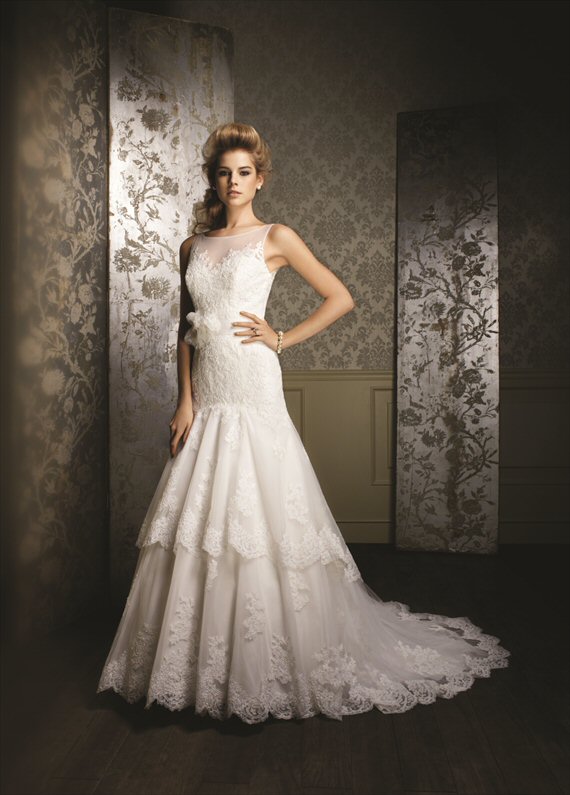 Vintage Inspired Wedding Gowns by the Alfred Angelo 2014 Collection - 1970s inspiration