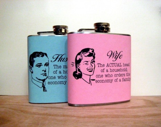 husband wife flasks