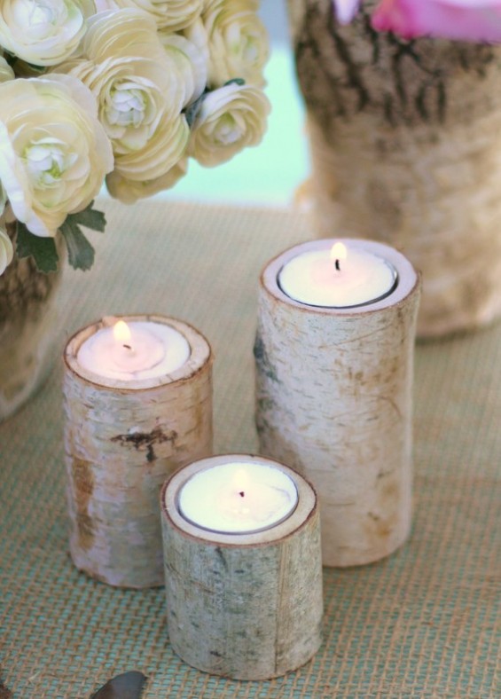 birch bark candles