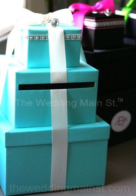 tiffany blue wedding card boxes