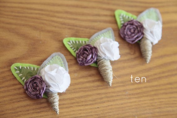 rustic boutonnieres - 10