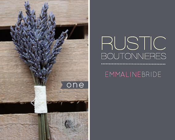 rustic boutonnieres - 1