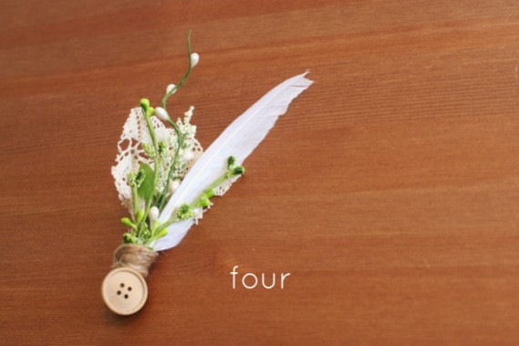 rustic boutonnieres - 4
