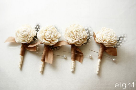 rustic boutonnieres - 8