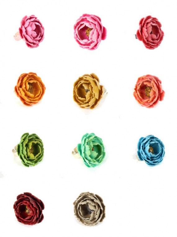 paper flower rings - 4