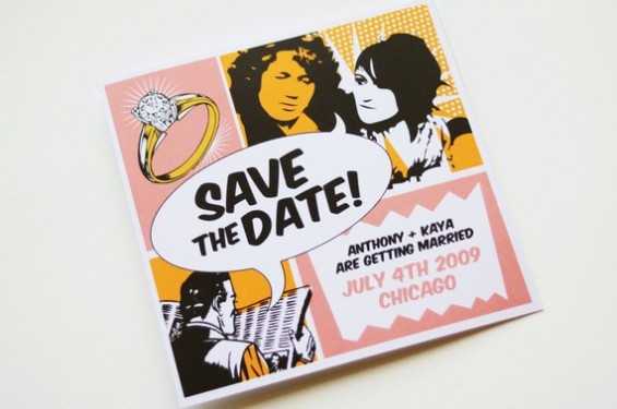 comic save the date
