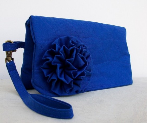 royal blue clutch purse