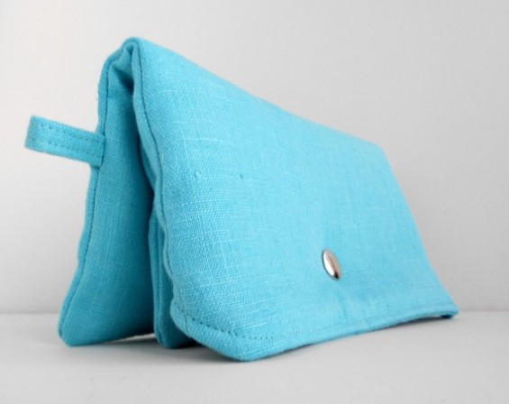 something blue clutch purse
