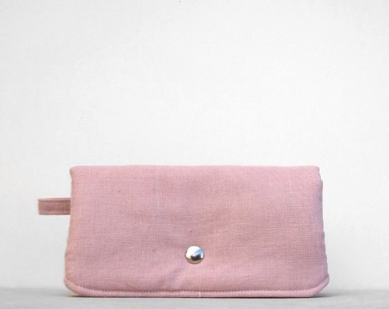 pink clutch purse