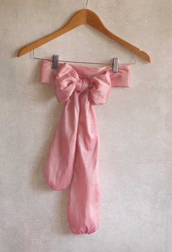pink dress sashes