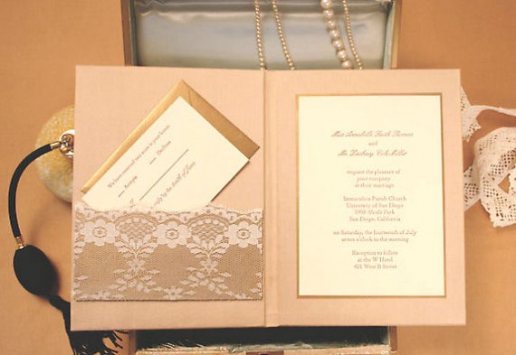 handmade wedding invitation