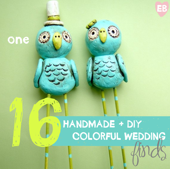 colorful handmade wedding