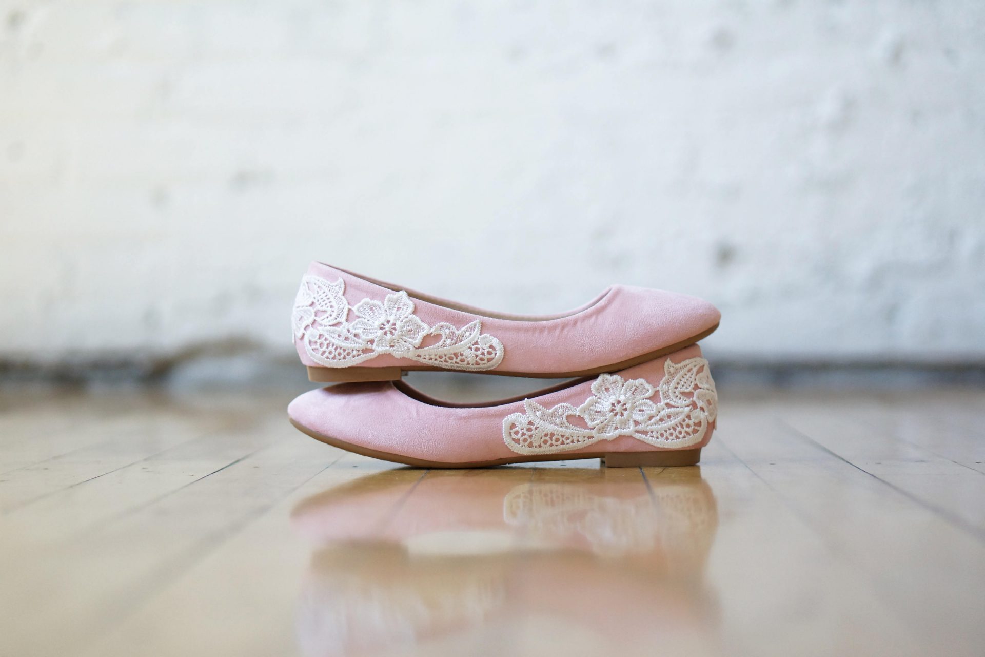 bright pink flats