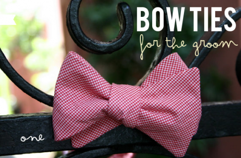bow ties for the groom