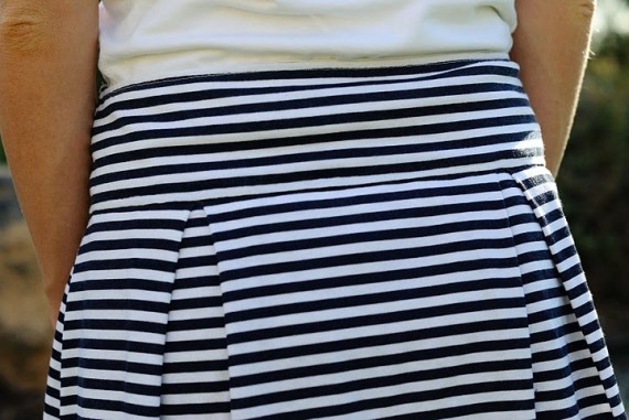 diy striped skirt