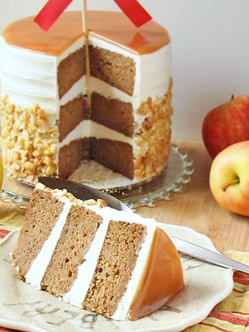 caramel apple wedding cake