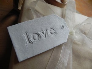 clay favor tags