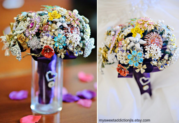 how to create the perfect brooch bouquet