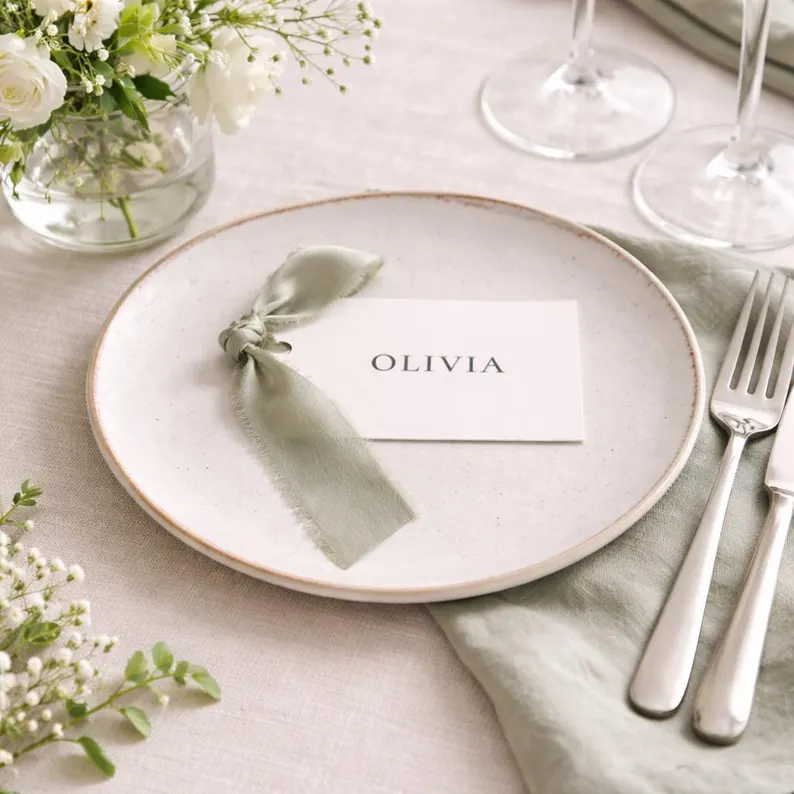 decorative place cards for wedding table decor