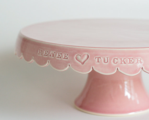 personalized cake stands