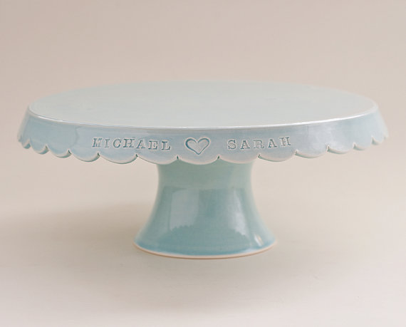 personalized cake stands