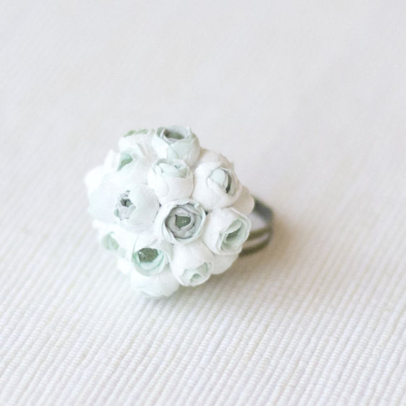 clay bouquet rings