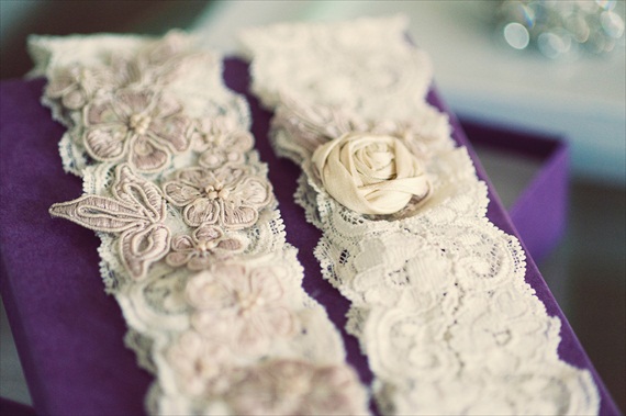 handmade wedding garters