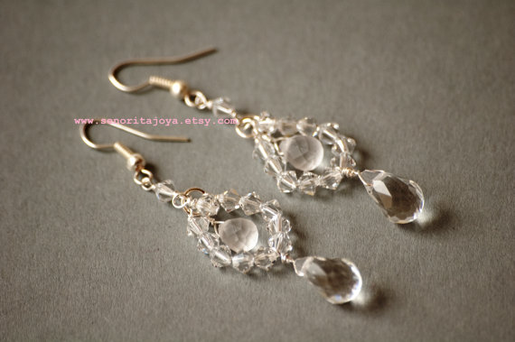 elegant earrings for the bride