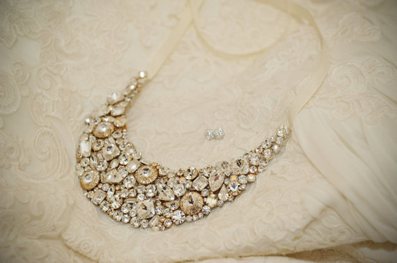 crystal bib necklace