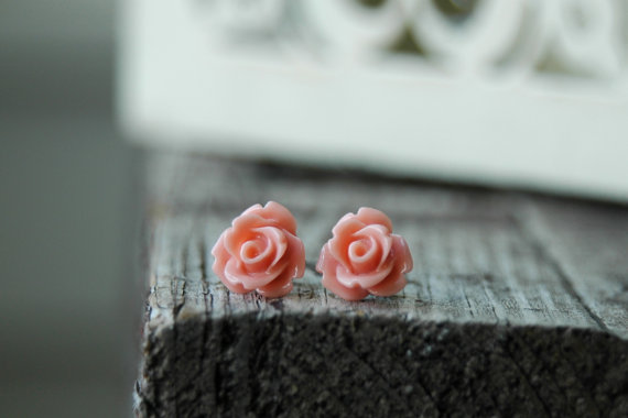 post earrings - handmade wedding