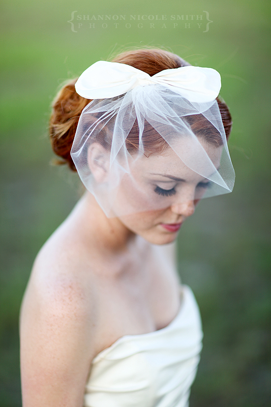 bridal bow veil