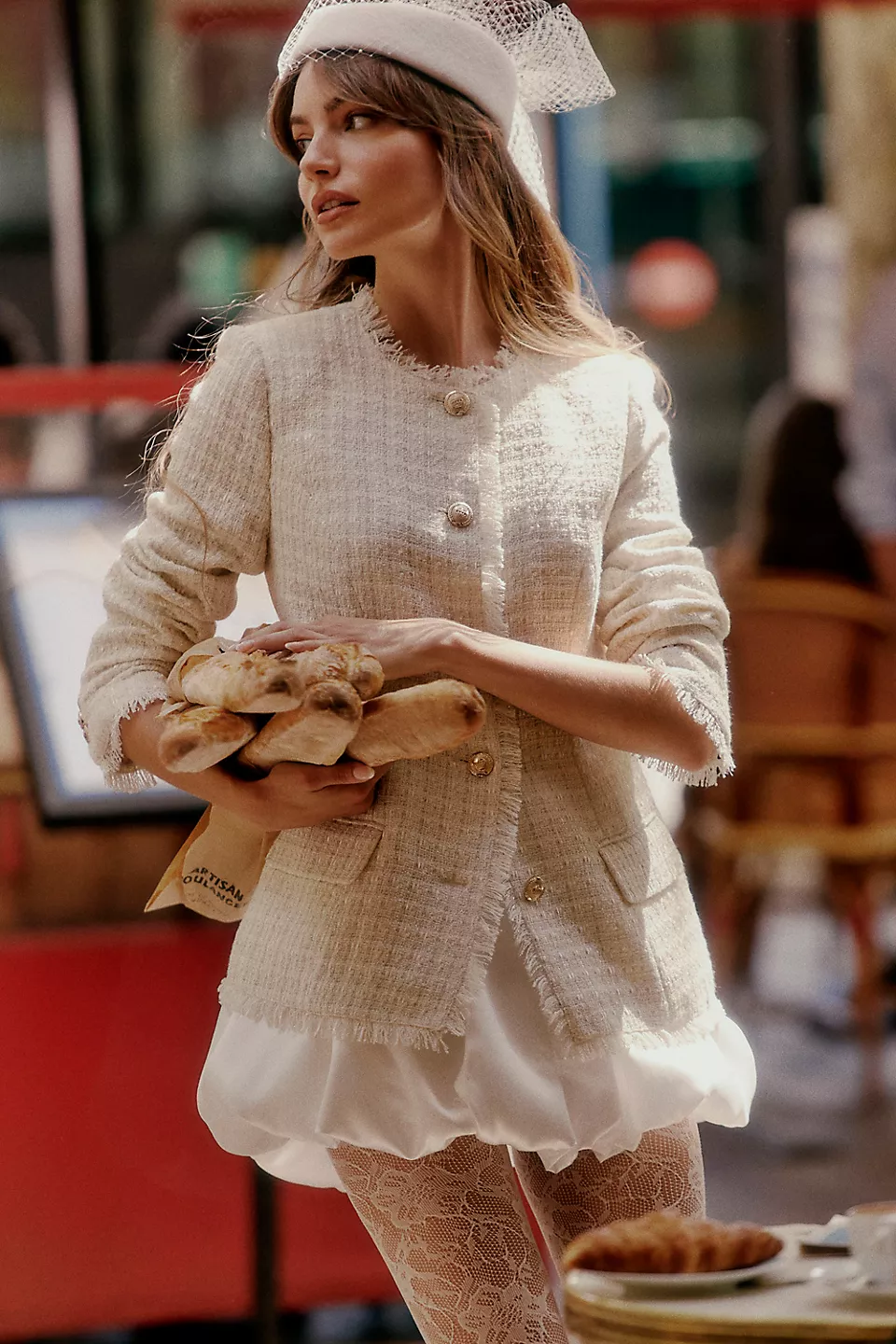 bride wearing pillbox bridal hat - wedding veil alternatives