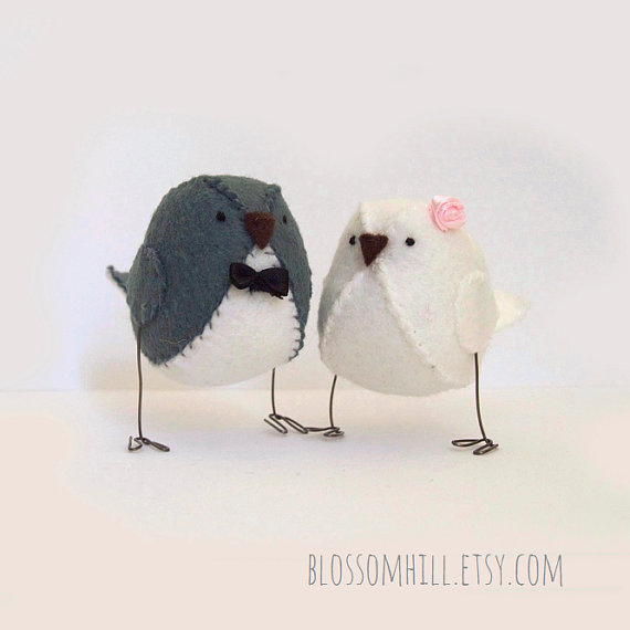 love bird cake toppers