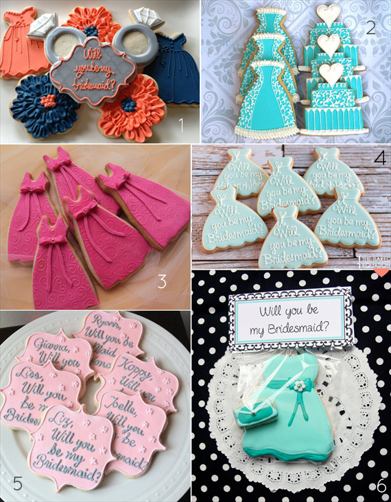 Will you be my bridesmaid cookies