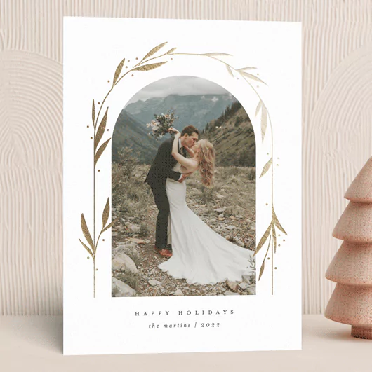 holiday cards for newly married couples