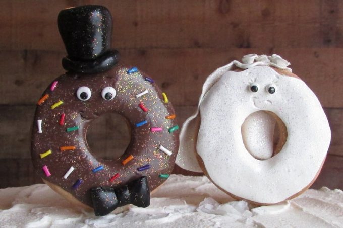 donut wedding cake toppers