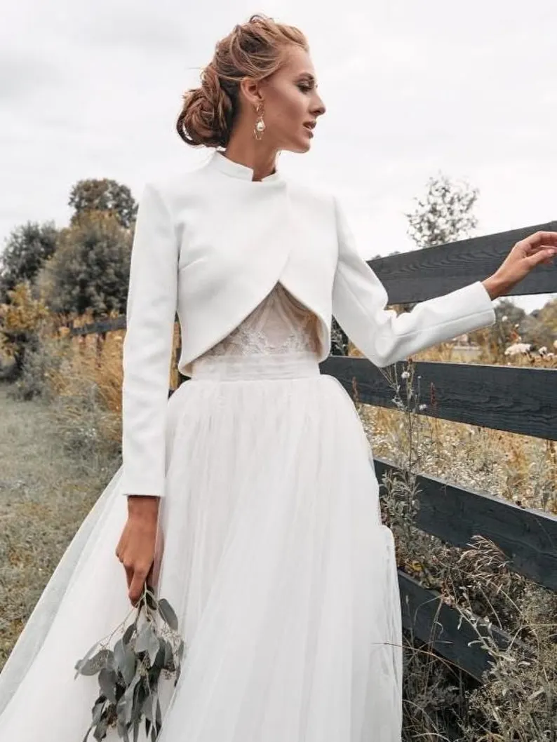 bridal cover up jacket