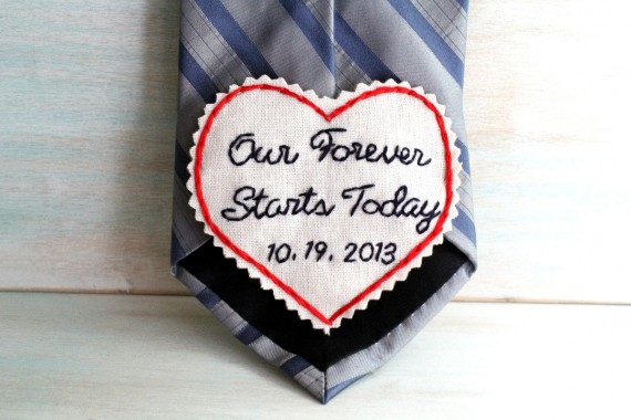 our forever starts today tie patch