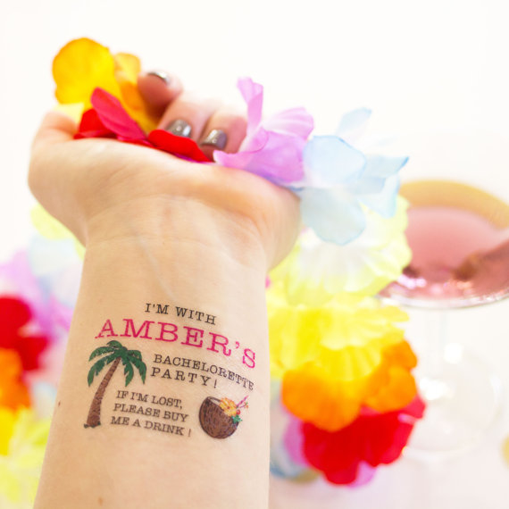 bachelorette party tattoos | How to Plan the Best Beach Bachelorette Party | https://emmalinebride.com/how-to/plan-beach-bachelorette-party