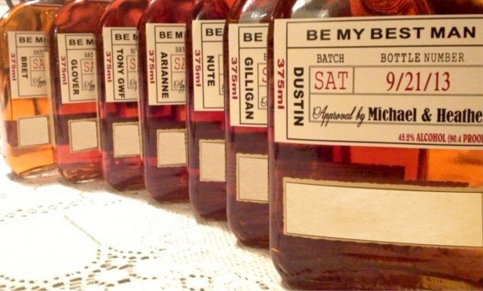 be my groomsman labels whiskey