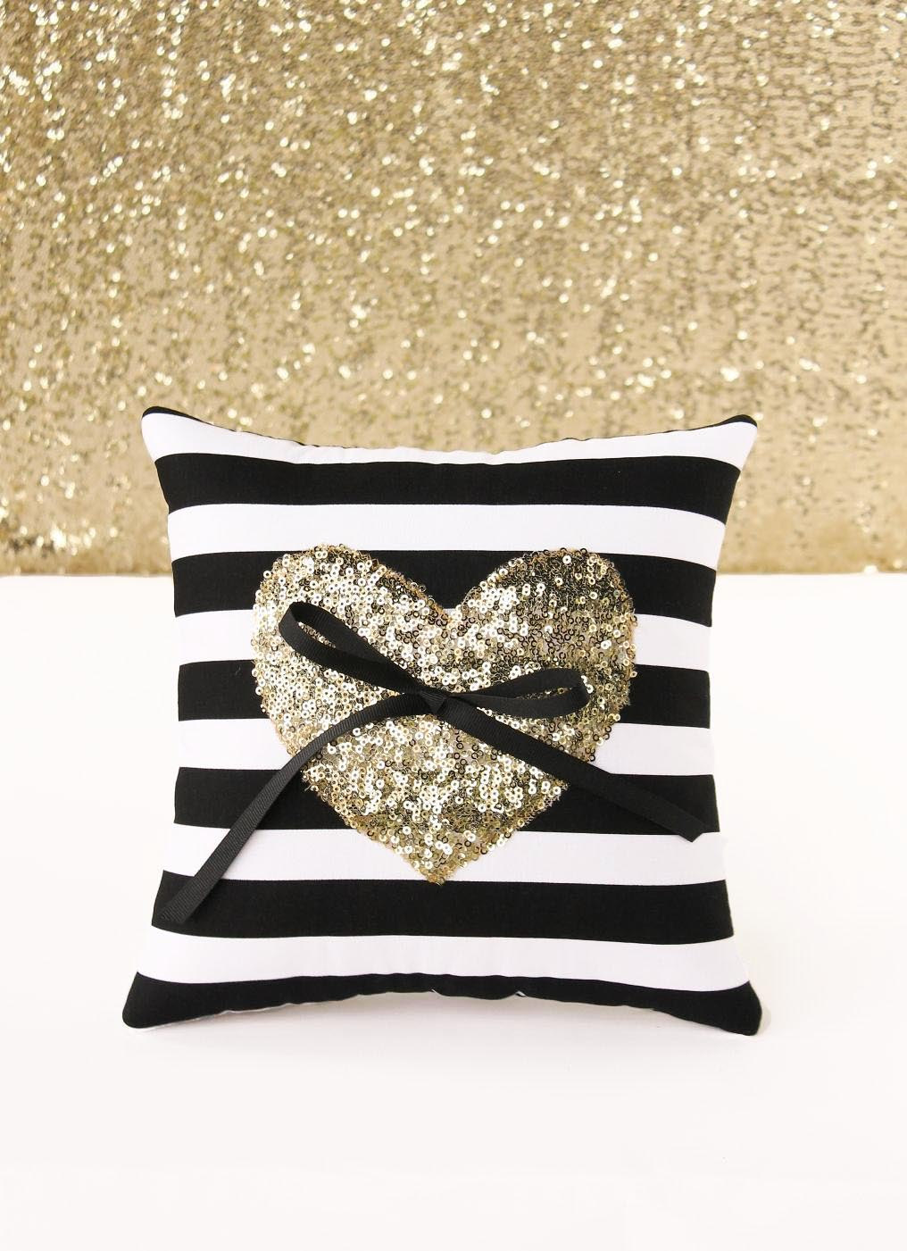 bling wedding ring pillow by stitchesandsnow