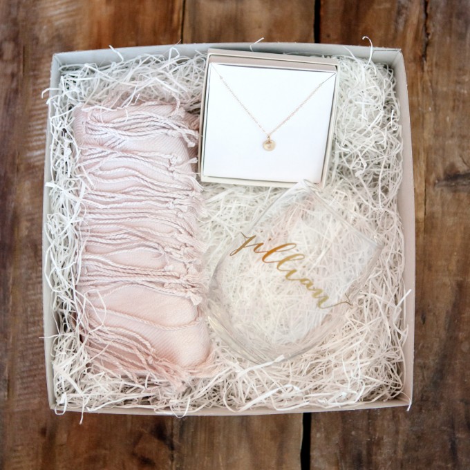 Bridesmaid Gift Box | by Deighan Design | https://emmalinebride.com/gifts/bridesmaid-gift-box/