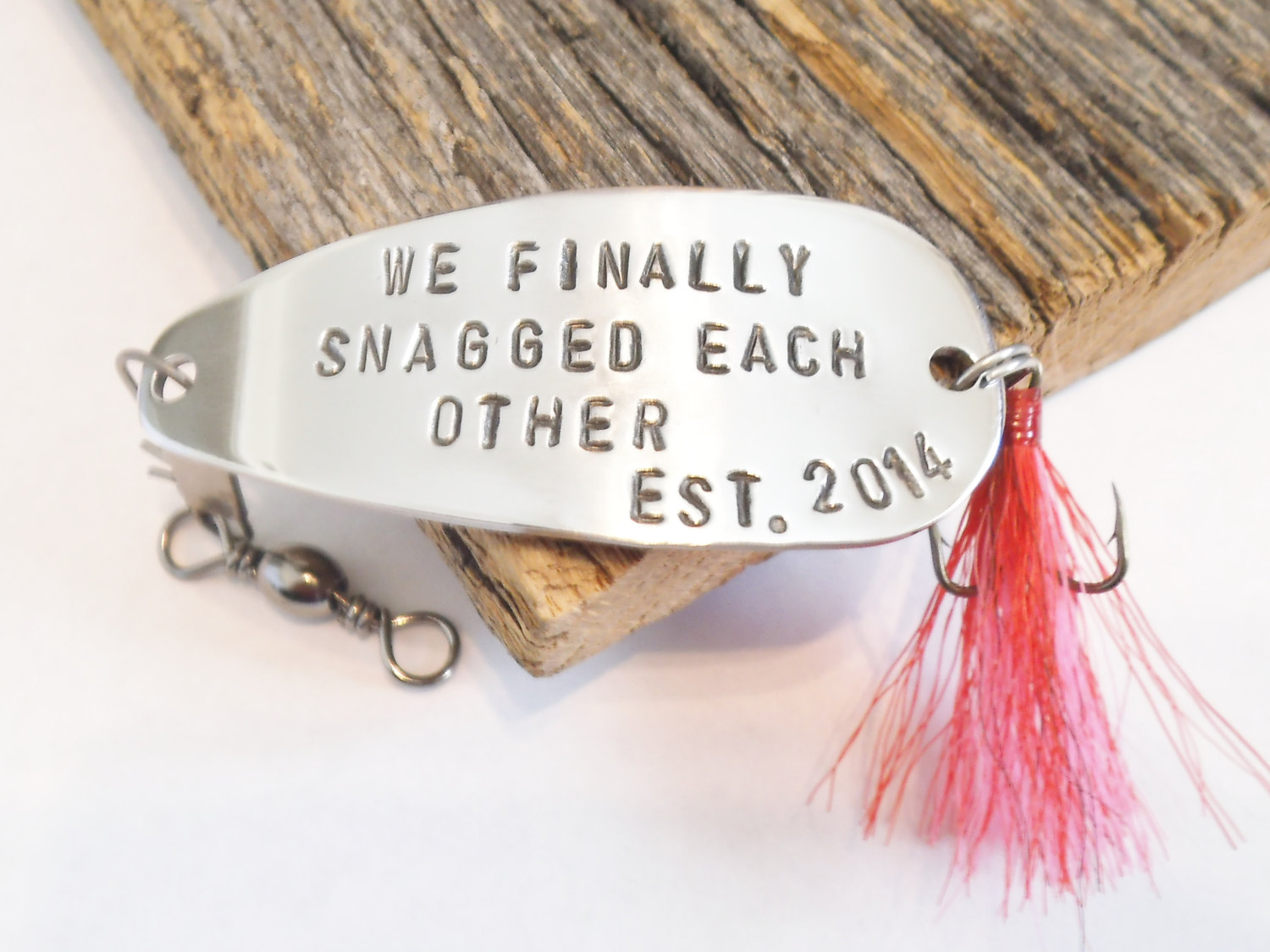 we finally snagged each other custom fishing lure