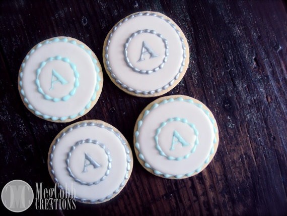 initial sugar cookies by megcobbcreations