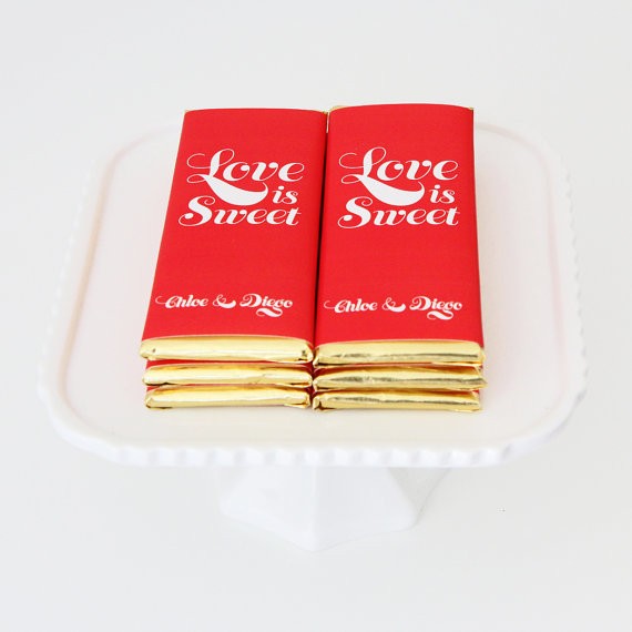 love is sweet candy bar wrappers